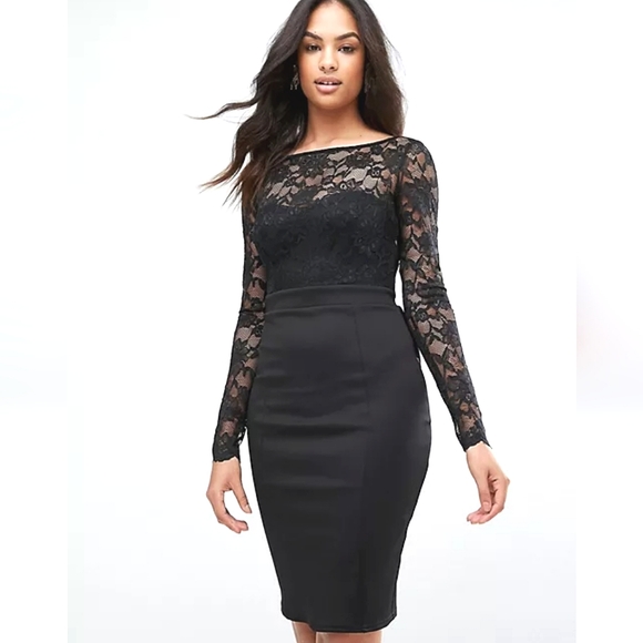City Goddess Dresses Nwt City Goddess London Black Lace Little